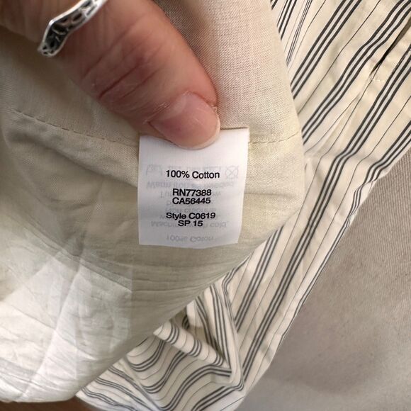 Madewell Cutout Striped Sundress Cream and Black Size 10 - Picture 11 of 15